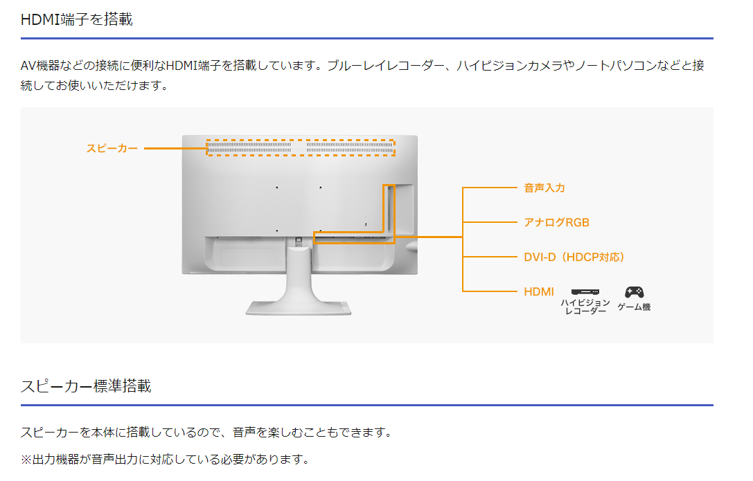 【中古モニター】23.8インチ メーカー I-ODATA 型番 MF244EDSB 入力端子 D-Sub DVI HDMI 解像度 1920x1080 中古 液晶 モニター PC ディスプレイ