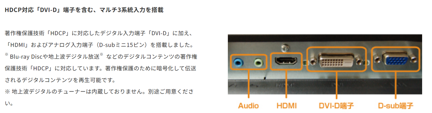 【中古モニター】21.5インチ メーカー Princeton 型番 PTFWLT-22W 入力端子 HDMI D-Sub DVI 解像度 1920x1080 中古 液晶 モニター PC ディスプレイ