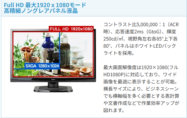 【中古モニター】21.5インチ メーカー iiyama 型番 E2282HS-GB1 入力端子 HDMI D-Sub DVI 解像度 1920×1080 中古 液晶 モニター PC ディスプレイ