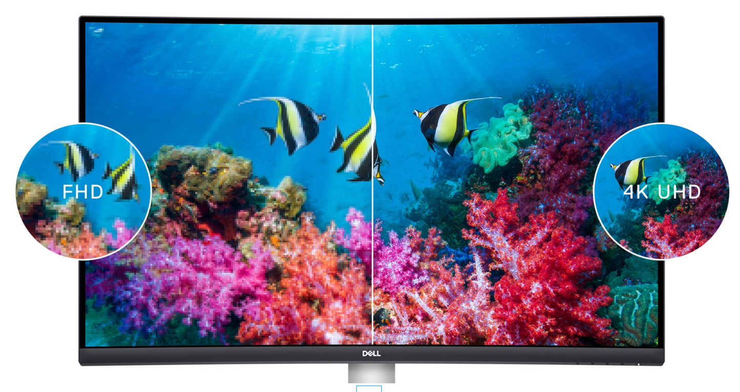 【中古モニター】32インチ メーカー DELL 型番 S3221QS 入力端子 HDMI DisplayPort 解像度 3840×2160 Cランク 中古 液晶 モニター PC ディスプレイ