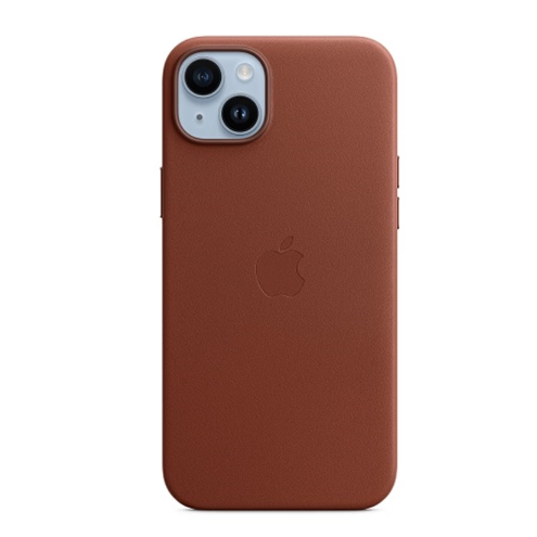 Apple純正・新品】iPhone 14Plus レザーケース アンバー MagSafe対応