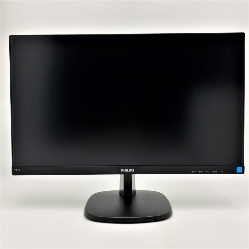 【中古モニター】23.8インチ メーカー PHILIPS 型番 243V7QDAB 入力端子 D-Sub DVI HDMI 解像度 1920x1080 中古 液晶 モニター PC ディスプレイ