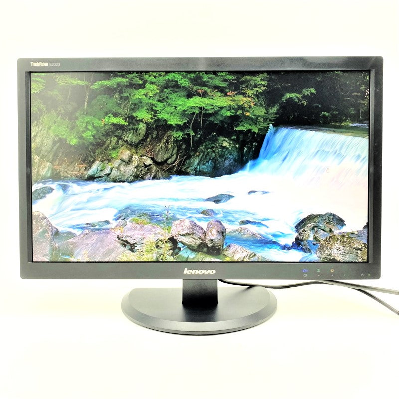 【中古モニター】23インチ メーカー Lenovo 型番 60B0-HAR1-WW ThinkVision E2323 入力端子D-Sub DVI  解像度 1920x1080 中古 液晶 モニター PC ディスプレイ