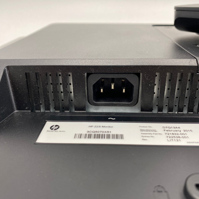 【中古モニター】23インチ メーカー HP 型番 Z23i 入力端子 D-Sub DVI Displayport 解像度 1920x1080 中古 液晶 モニター PC ディスプレイ