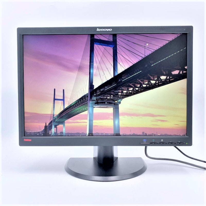 【中古モニター】22インチ メーカー LENOVO 型番 L2251p 2572HD6 入力端子 D-Sub Displayport 解像度 1680x1050 中古 液晶 モニター PC ディスプレイ