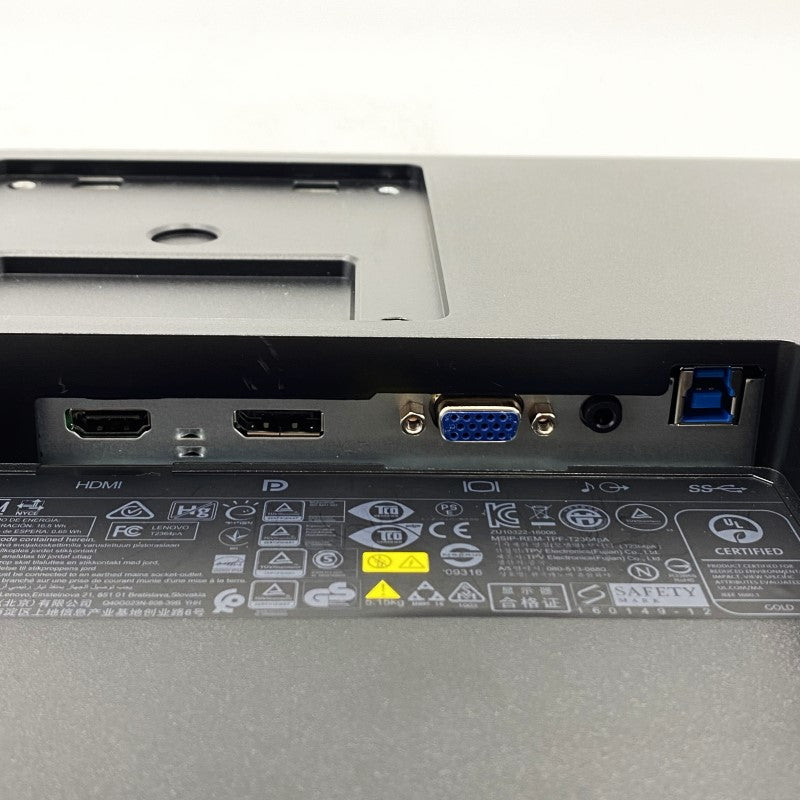 【中古モニター】23インチ メーカー Lenovo 型番 61AB-MAR1-WW 入力端子D-Sub HDMI Displayport 解像度 1920x1080 中古 液晶 モニター PC ディスプレイ