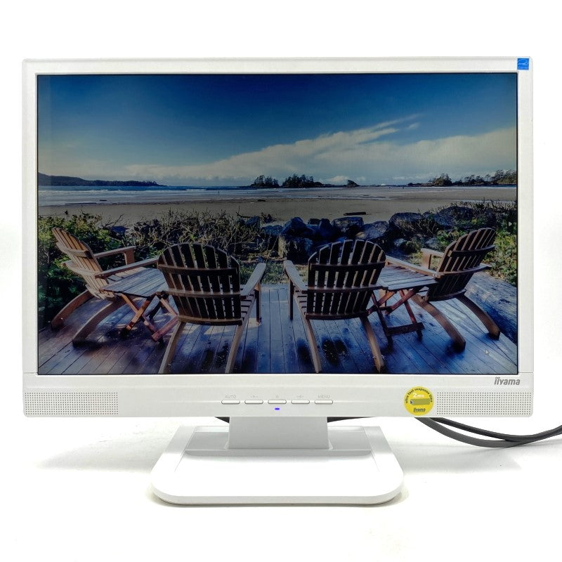 【中古モニター】19インチ メーカー iiyama 型番 E1902WS 入力端子 DVI D-Sub 解像度 1440x900 中古 液晶 モニター PC ディスプレイ