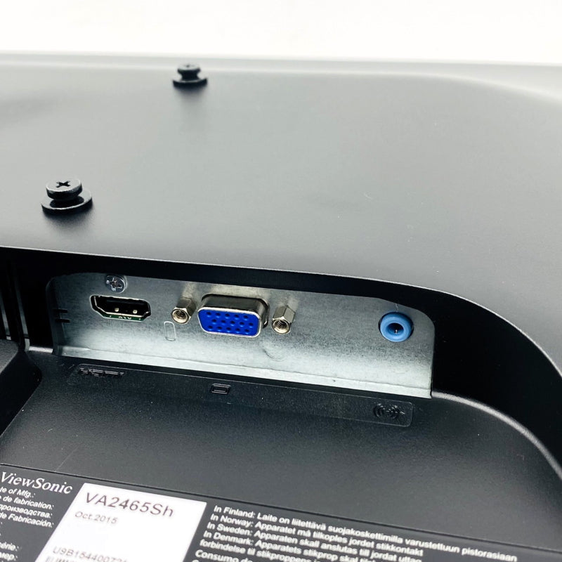 【中古モニター】23.6インチ メーカー ViewSonic 型番 VA2465SH 入力端子 HDMI D-Sub 解像度 1920x1080 中古 液晶 モニター PC ディスプレイ