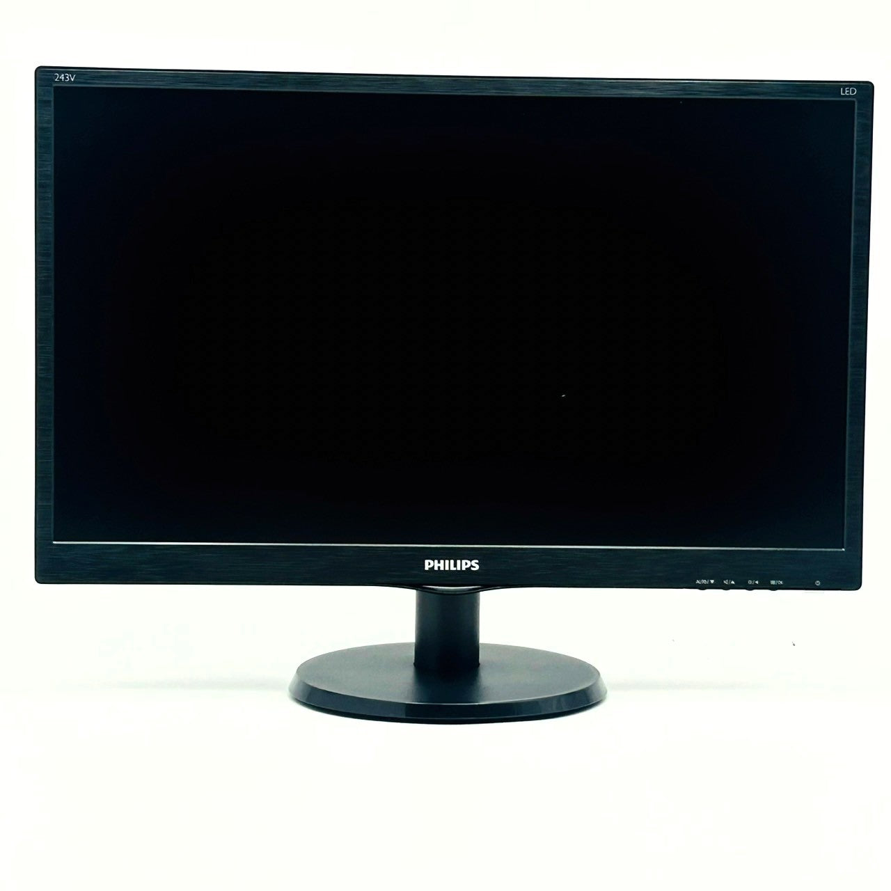 【中古モニター】23.6インチ メーカー PHILIPS 型番 243V5QHABA/11 入力端子 HDMI D-Sub DVI 解像度 1920x1080 Aランク 中古 液晶 モニター PC ディスプレイ
