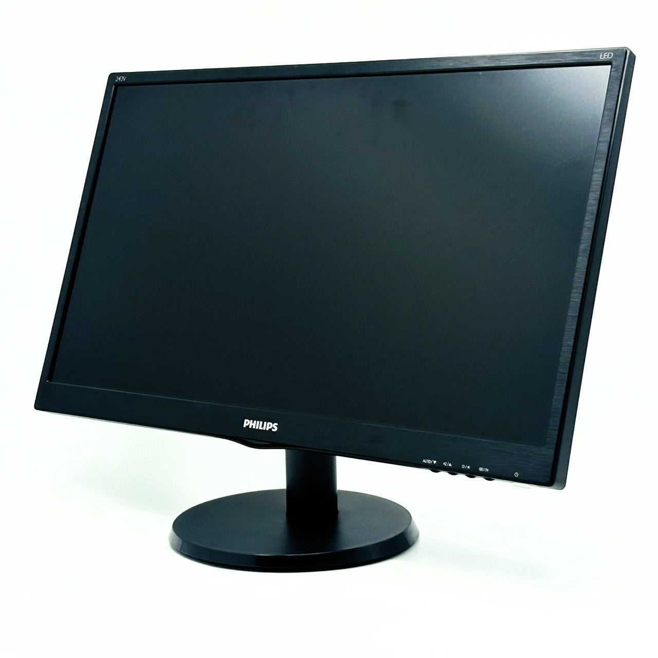 【中古モニター】23.6インチ メーカー PHILIPS 型番 243V5QHABA/11 入力端子 HDMI D-Sub DVI 解像度 1920x1080 Aランク 中古 液晶 モニター PC ディスプレイ