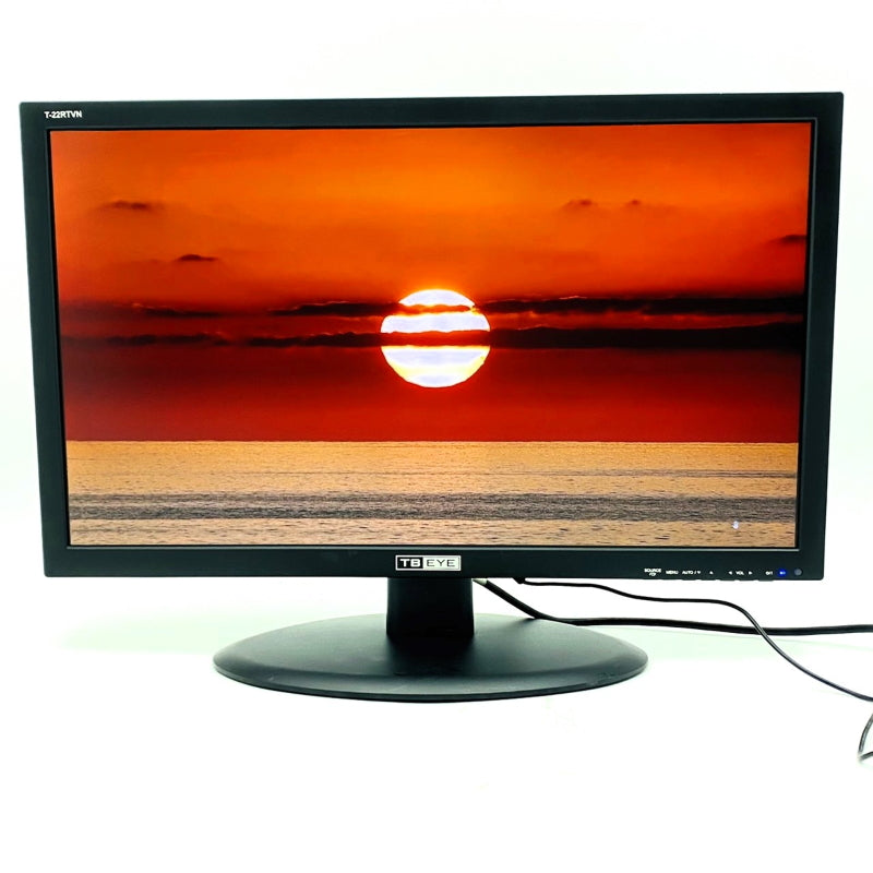 【中古モニター】21.5インチ メーカー TBEYE 型番 T22RTVN 入力端子 D-Sub DVI HDMI 解像度 1920x1080 中古 液晶 モニター PC ディスプレイ