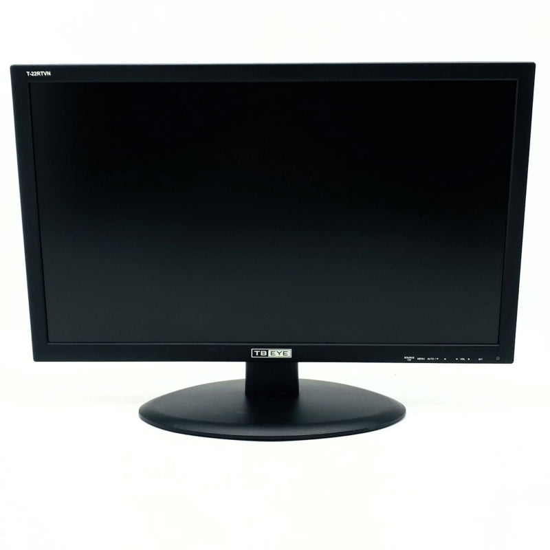 【中古モニター】21.5インチ メーカー TBEYE 型番 T22RTVN 入力端子 D-Sub DVI HDMI 解像度 1920x1080 中古 液晶 モニター PC ディスプレイ