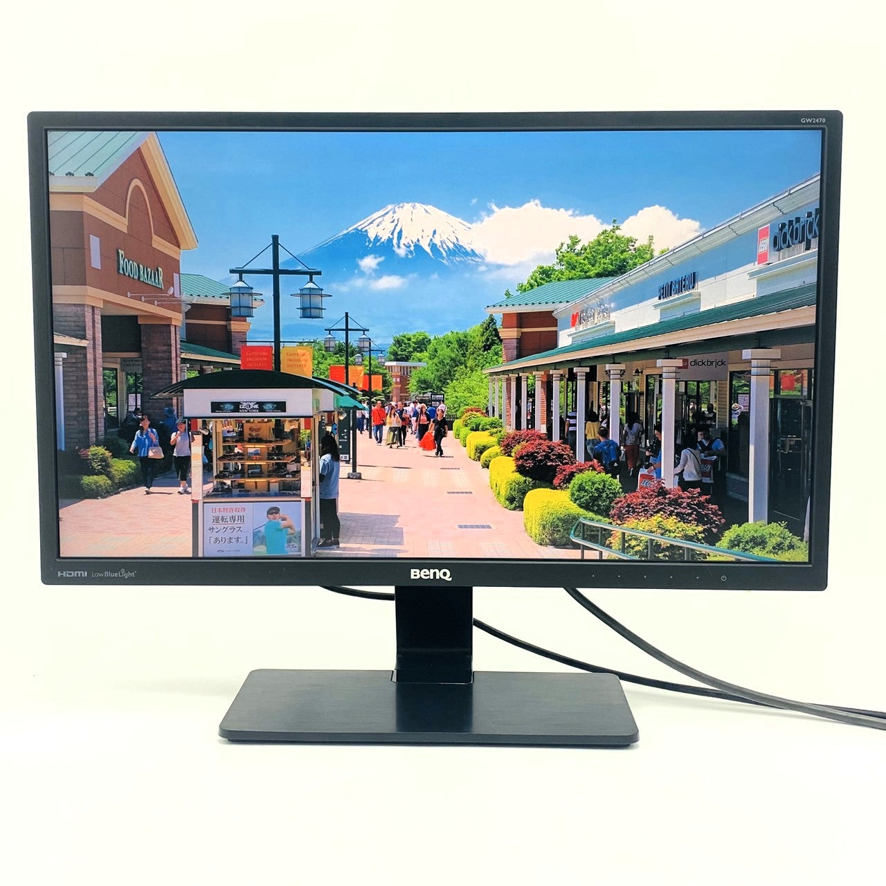 【中古モニター】23.8インチ メーカー BenQ 型番 GW2470HL 入力端子 HDMI D-Sub 解像度 1920x1080 Aランク 中古 液晶 モニター PC ディスプレイ