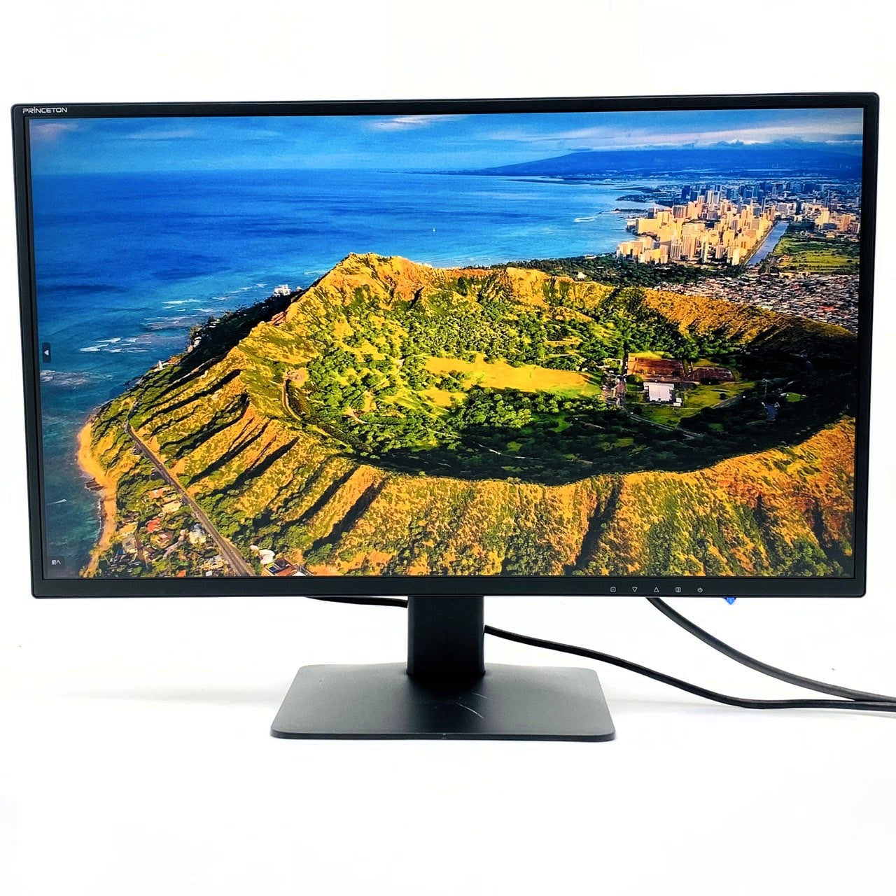 【中古モニター】23.8インチ メーカー PRINCETON 型番 PTFBLT-24W 入力端子 DVI D-Sub HDMI 解像度 1920x1080 Bランク 中古 液晶 モニター PC ディスプレイ
