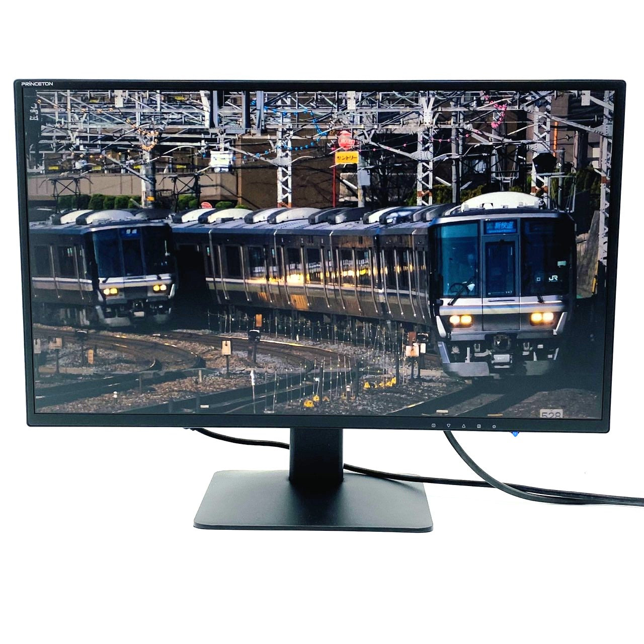 【中古モニター】23.8インチ メーカー PRINCETON 型番 PTFBLT-24W 入力端子 DVI D-Sub HDMI 解像度 1920x1080 Cランク 中古 液晶 モニター PC ディスプレイ