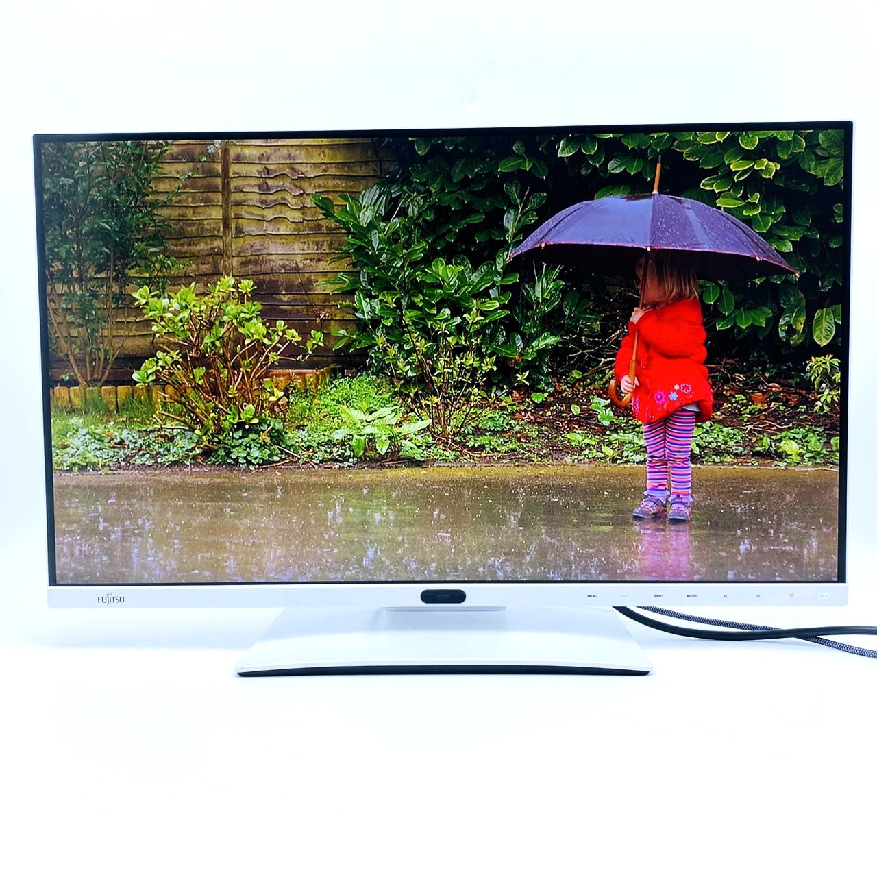 【中古モニター】27インチ メーカー FUJITSU 型番 VL-P27-8T 入力端子 HDMI Displayport DVI 解像度 2560×1440 Aランク 中古 液晶 モニター PC ディスプレイ