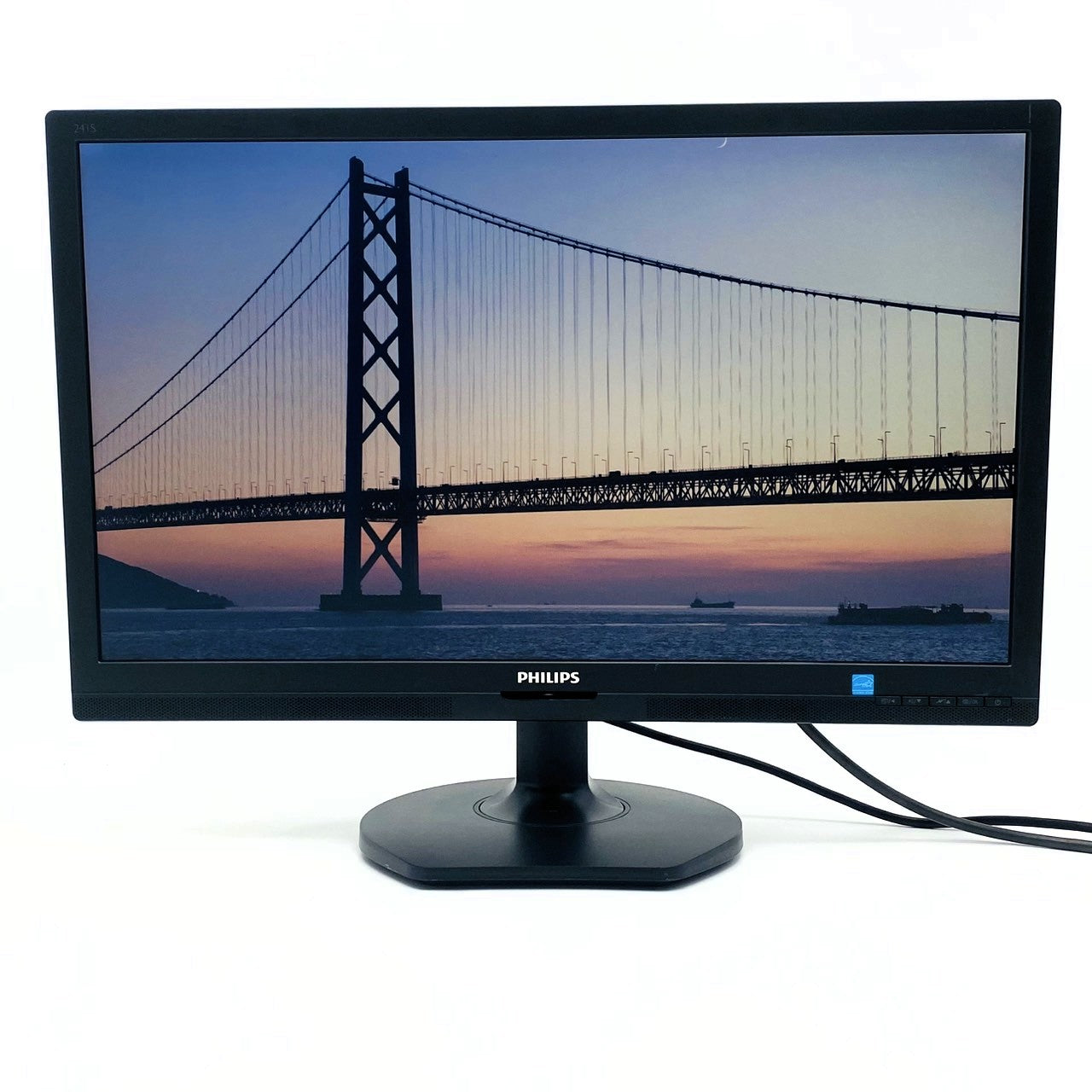 【中古モニター】23.8インチ メーカー PHILIPS 型番 241S6QHAB/11 入力端子 HDMI D-Sub DVI 解像度 1920x1080 Bランク 中古 液晶 モニター PC ディスプレイ
