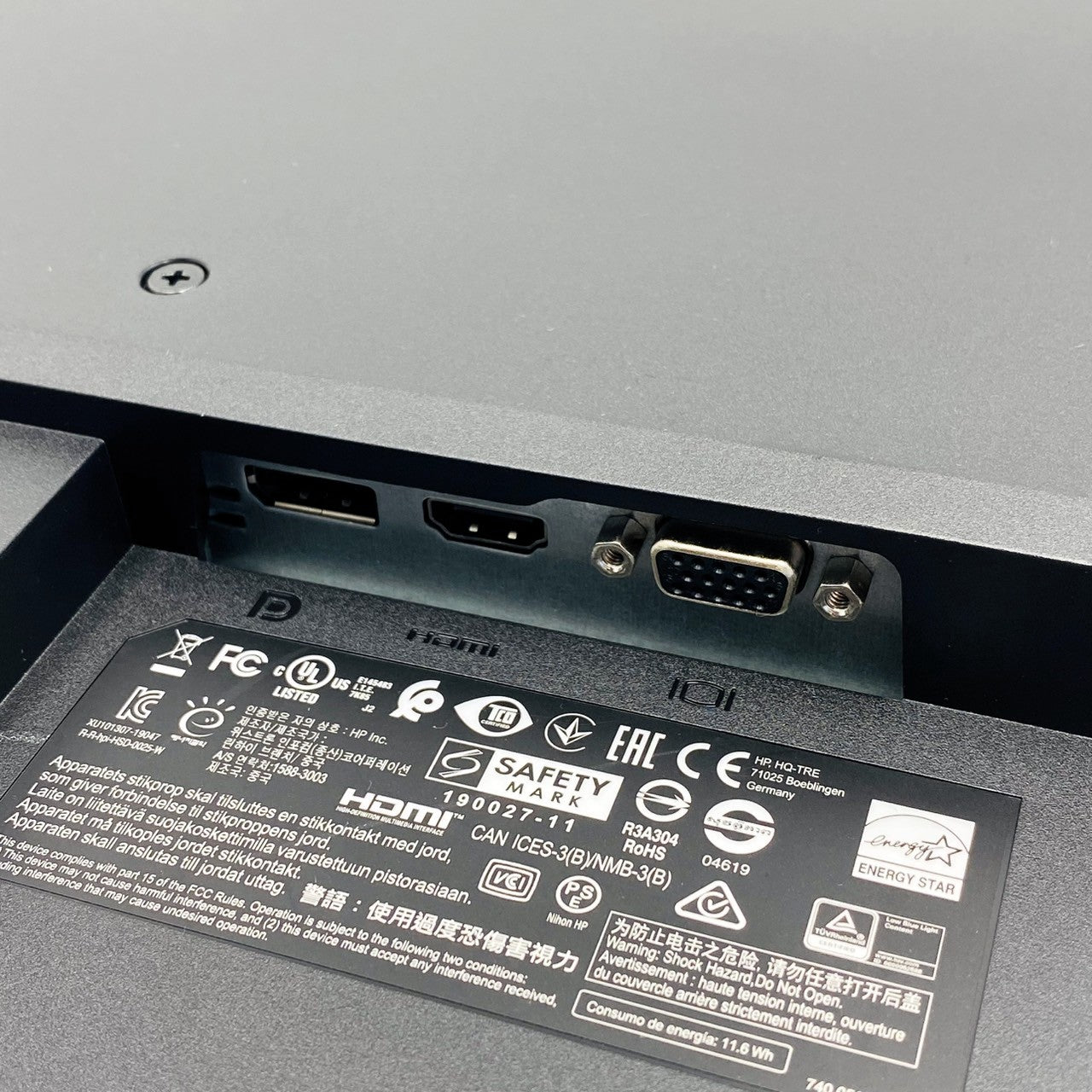 【中古モニター】23.8インチ メーカー HP 型番 P244 入力端子 HDMI D-Sub DisplayPort 解像度 1920x1080 Cランク 中古 液晶 モニター PC ディスプレイ