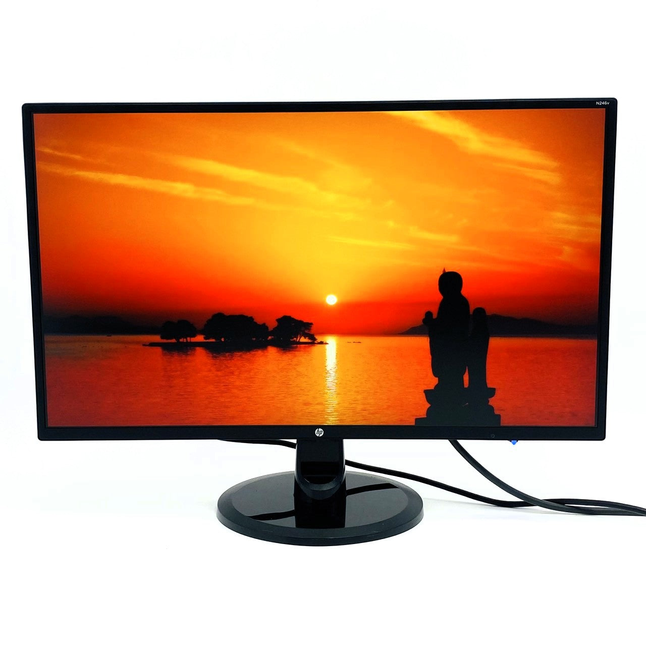 【中古モニター】23.8インチ メーカー HP 型番 N246V 入力端子 DVI D-Sub HDMI 解像度 1920x1080 Aランク 中古 液晶 モニター PC ディスプレイ