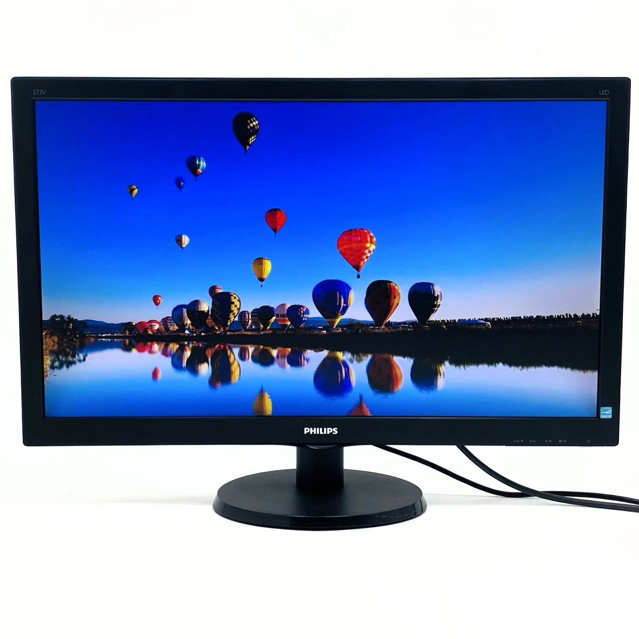 【中古モニター】27インチ メーカー PHILIPS 型番 273V5LHAB-11 入力端子 HDMI D-Sub  DVI 解像度 1920x1080 Bランク 中古 液晶 モニター PC ディスプレイ