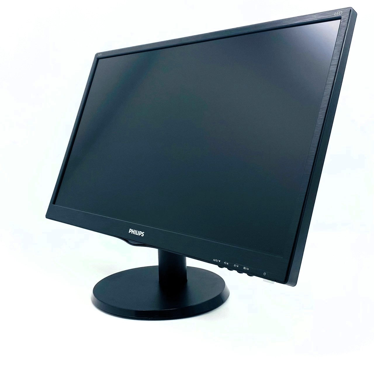 【中古モニター】23.6インチ メーカー PHILIPS 型番 243V5QHABA/11 入力端子 HDMI D-Sub DVI 解像度 1920x1080 Bランク 中古 液晶 モニター PC ディスプレイ