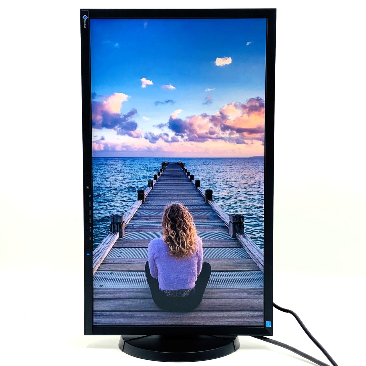 【中古モニター】23インチ メーカー EIZO 型番 EV2336W 入力端子 D-Sub DVI DisplayPort 解像度 1920×1080 Aランク 中古 液晶 モニター PC ディスプレイ