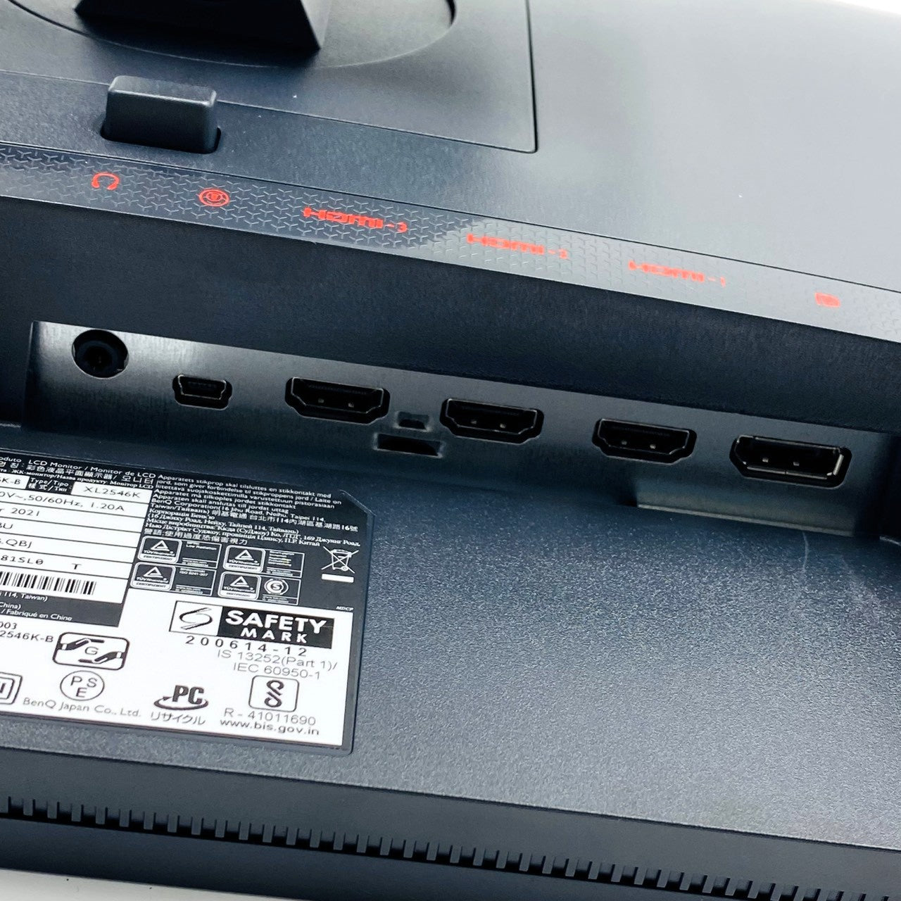 【中古モニター】24.5インチ メーカー BenQ 型番 XL2546K 入力端子 HDMI DisplayPort 解像度 1920x1080 Aランク 中古 液晶 モニター PC ディスプレイ