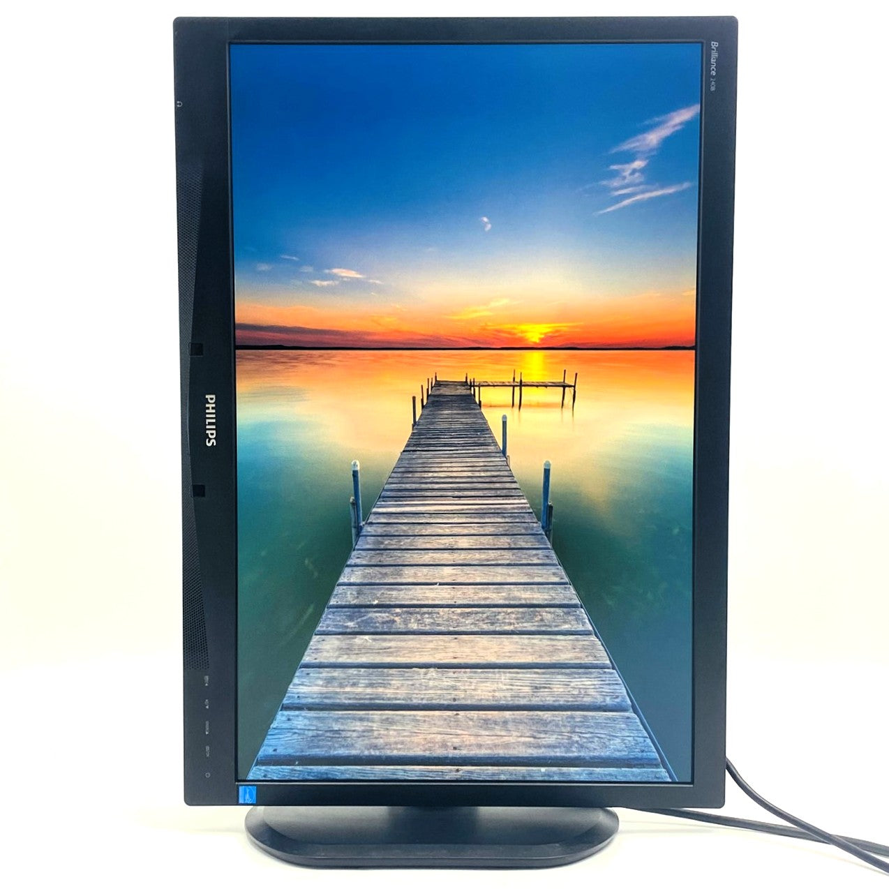 【中古モニター】24インチ メーカー PHILIPS 型番 240B4QPYEB-11 入力端子 DVI D-Sub DisplayPort 解像度 1920x1200 Aランク 中古 液晶 モニター PC ディスプレイ