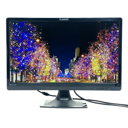 【中古モニター】21.5インチ メーカー PLANAR 型番 PLL2210W 入力端子 DVI D-Sub 解像度 1920x1080 Bランク 中古 液晶 モニター PC ディスプレイ