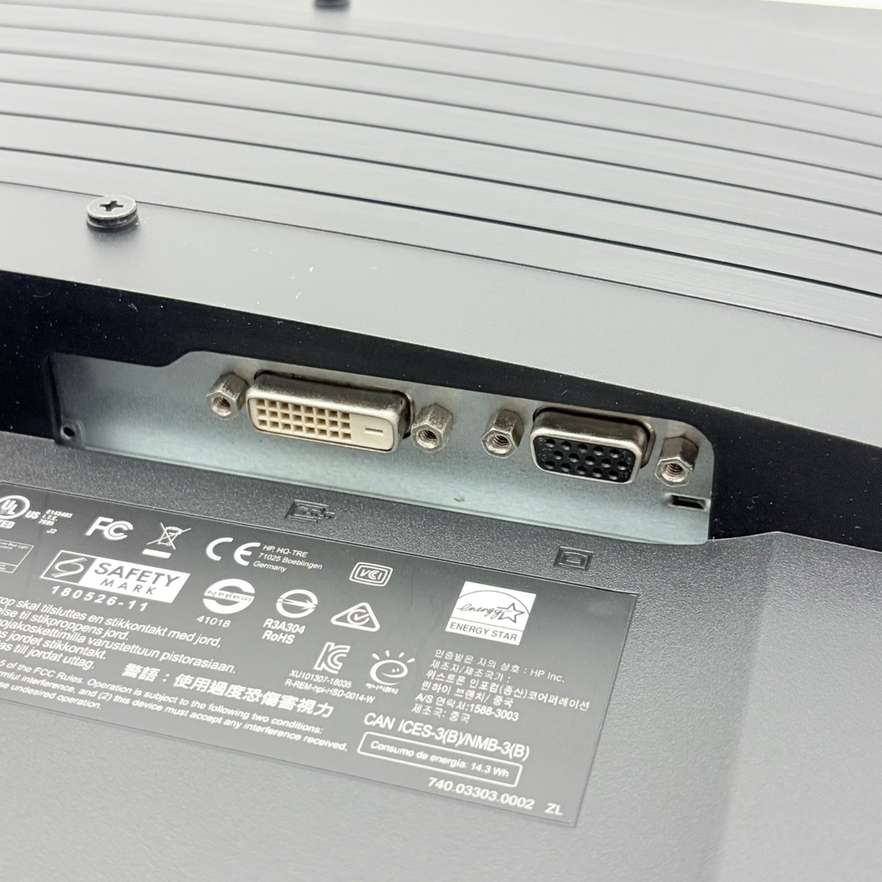 【中古モニター】21インチ メーカー HP 型番 V220 入力端子 D-Sub DVI 解像度 1920x1080 Bランク 中古 液晶 モニター PC ディスプレイ