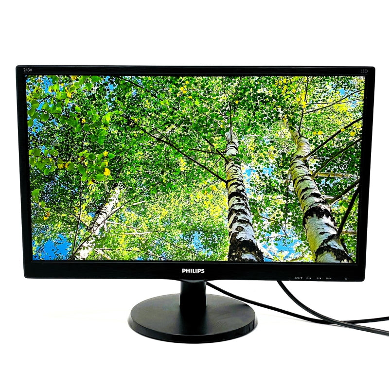 美品 PHILIPS 液晶モニター 243V5Q / 23.8インチワイド