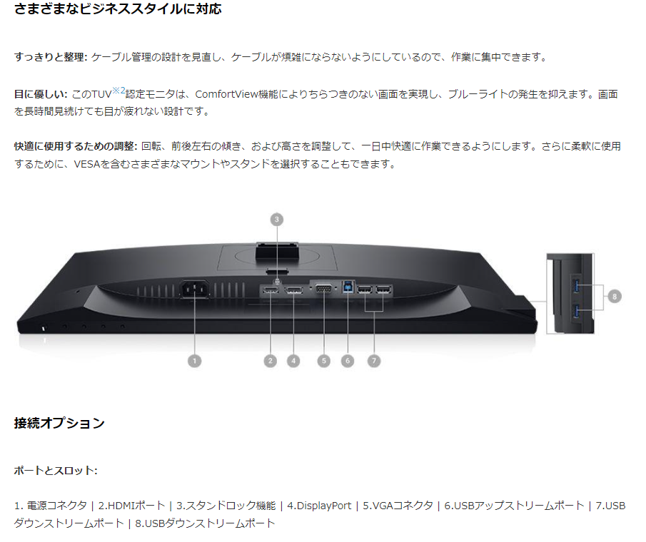 中古モニター】21.5インチ メーカー DELL 型番 P2219HB 入力端子 HDMI D-Sub DisplayPort 解像度 1 – モニタヤ