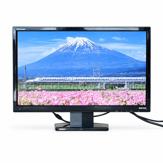 【中古モニター】23インチ メーカー I-ODATA 型番 LCD-MF234XBR 入力端子 D-Sub DVI HDMI 解像度 1920x1080 Cランク 中古 液晶 モニター PC ディスプレイ