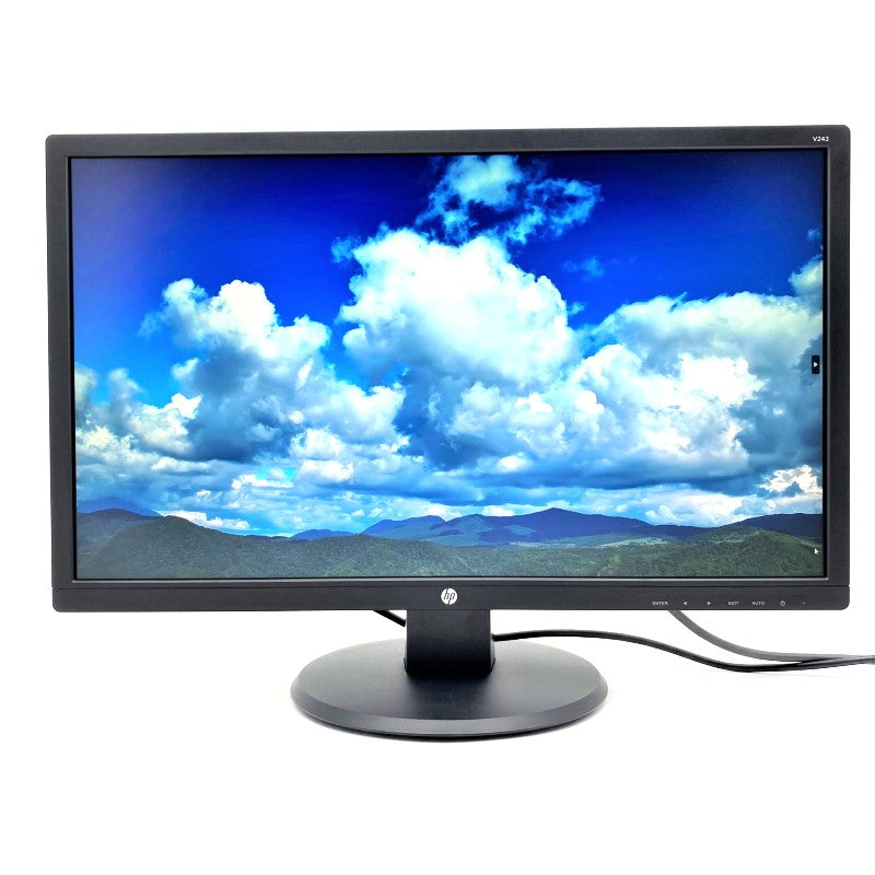 中古モニター】24インチ メーカー HP 型番 V243 入力端子 D-Sub DVI 