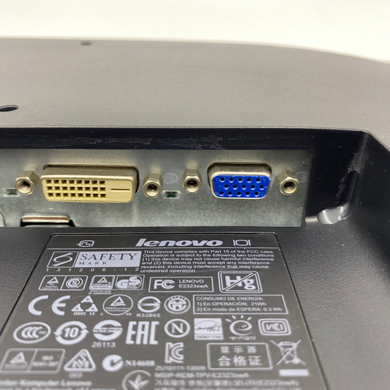 中古モニター】23インチ メーカー Lenovo 型番 60B0-HAR1-WW