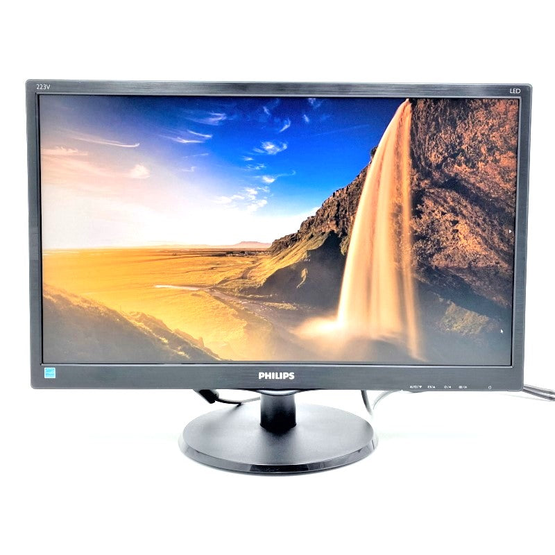 【中古モニター】21.5インチ メーカー PHILIPS 型番 223V5LHSB11 入力端子 D-Sub HDMI 解像度 1920x1080 中古 液晶 モニター PC ディスプレイ