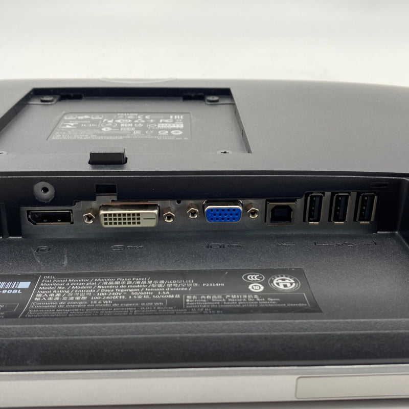 【中古モニター】23インチ メーカー DELL 型番 P2314HT 入力端子 DVI D-Sub Displayport 解像度 1920x1080  中古 液晶 モニター PC ディスプレイ