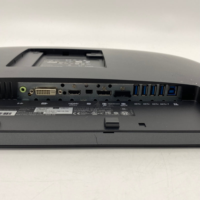 【中古モニター】24インチ メーカー HP 型番 Z24N 入力端子 DVIx1 HDMI DisplayPort miniDisplayPort 解像度 1920x1200 中古 液晶 モニター PC ディスプレイ