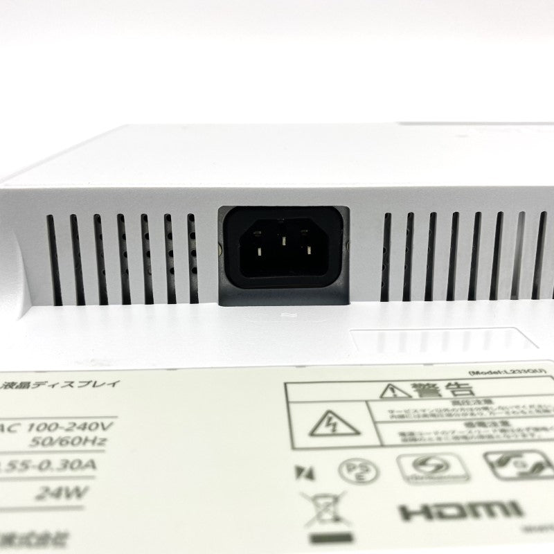 【中古モニター】23インチ メーカー NEC 型番 LCD-AS233WMI 入力端子 HDMI D-Sub DVI 解像度 1920×1080 中古 液晶 モニター PC ディスプレイ