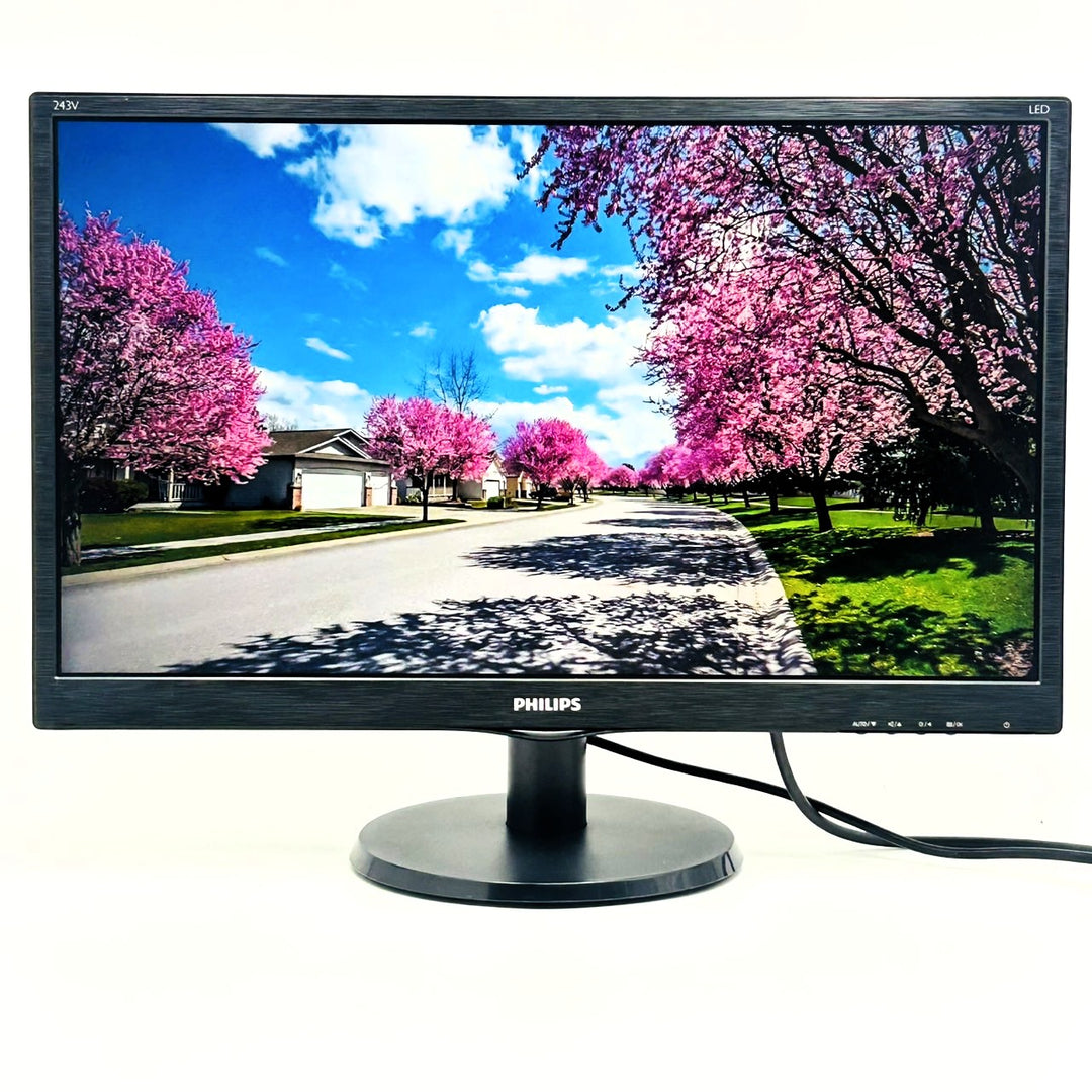 中古モニター】23.6インチ メーカー PHILIPS 型番 243V5QHABA/11 入力 