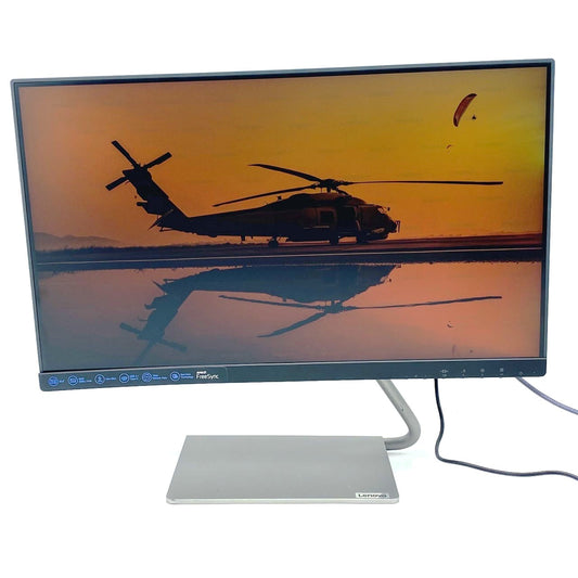 【中古モニター】23.8インチ メーカー Lenovo 型番 Q24h-10 入力端子 HDMI DisplayPort USB-TypeC 解像度 2560×1440 Cランク 中古 液晶 モニター PC ディスプレイ