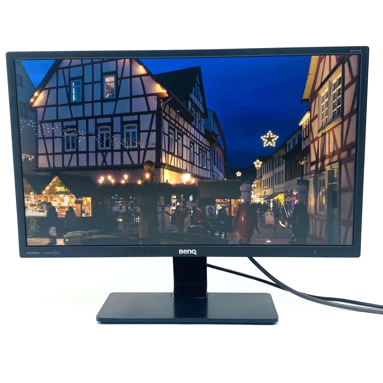 【中古モニター】23.8インチ メーカー BenQ 型番 GW2470HL 入力端子 HDMI D-Sub 解像度 1920x1080 Bランク 中古 液晶 モニター PC ディスプレイ