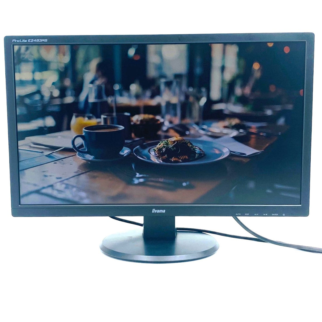 中古モニター】24インチ メーカー iiyama 型番 E2483HS-B1 入力端子 D 