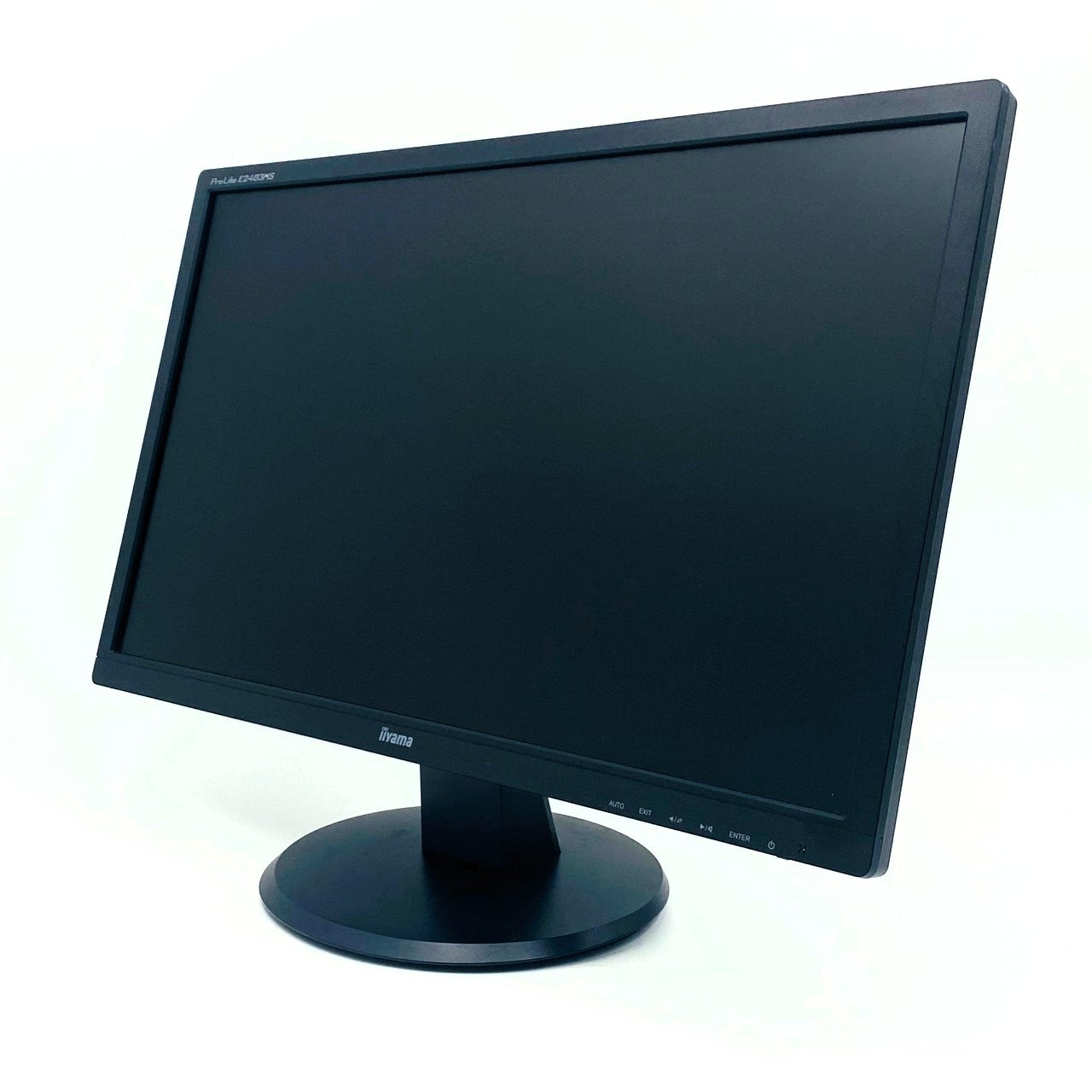 【中古モニター】24インチ メーカー iiyama 型番 E2483HS-B1 入力端子 D-Sub DVI HDMI 解像度 1920x1080 Bランク 中古 液晶 モニター PC ディスプレイ
