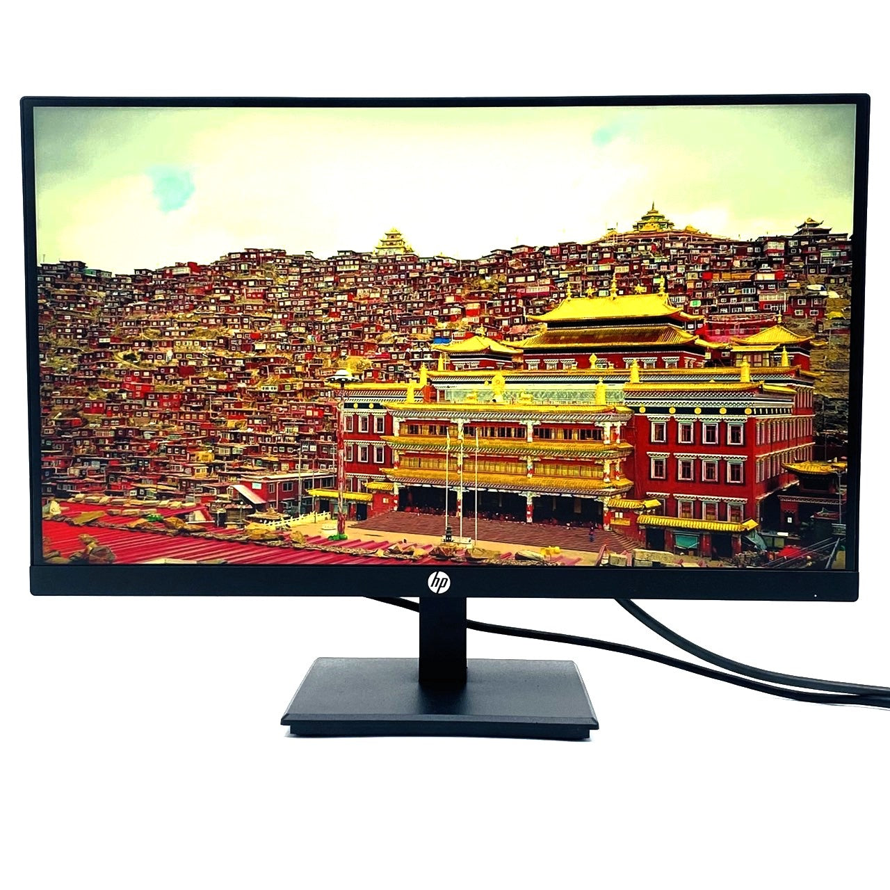 【中古モニター】21.5インチ メーカー HP 型番 P224 入力端子 D-Sub HDMI DisplayPort  解像度 1920x1080 Cランク 中古 液晶 モニター PC ディスプレイ