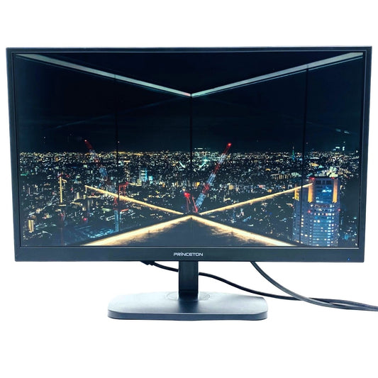 【中古モニター】23.6インチ メーカー PRINCETON 型番 PTFBDE-24W 入力端子 HDMI D-Sub DVI 解像度 1920x1080 Aランク 中古 液晶 モニター PC ディスプレイ
