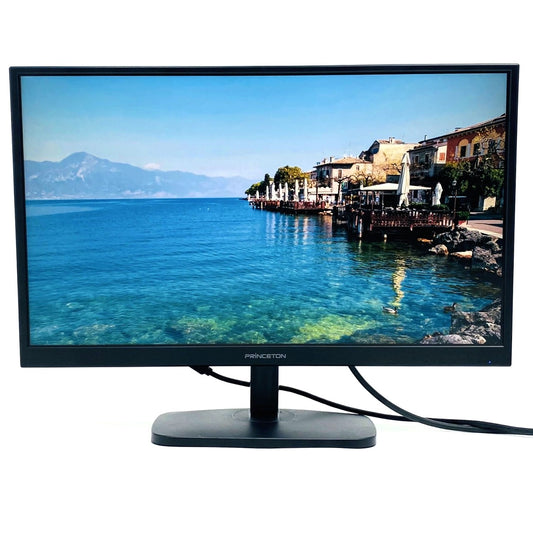 【中古モニター】23.6インチ メーカー PRINCETON 型番 PTFBDE-24W 入力端子 HDMI D-Sub DVI 解像度 1920x1080 Cランク 中古 液晶 モニター PC ディスプレイ