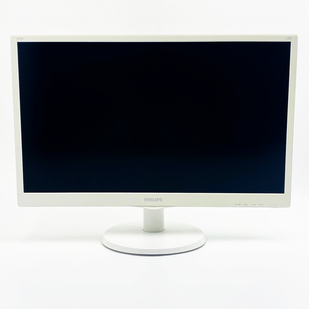 【中古モニター】23.6インチ メーカー PHILIPS 型番 243V5QHAWA-11 入力端子 DVI D-Sub HDMI 解像度 1920x1080 Aランク 中古 液晶 モニター PC ディスプレイ