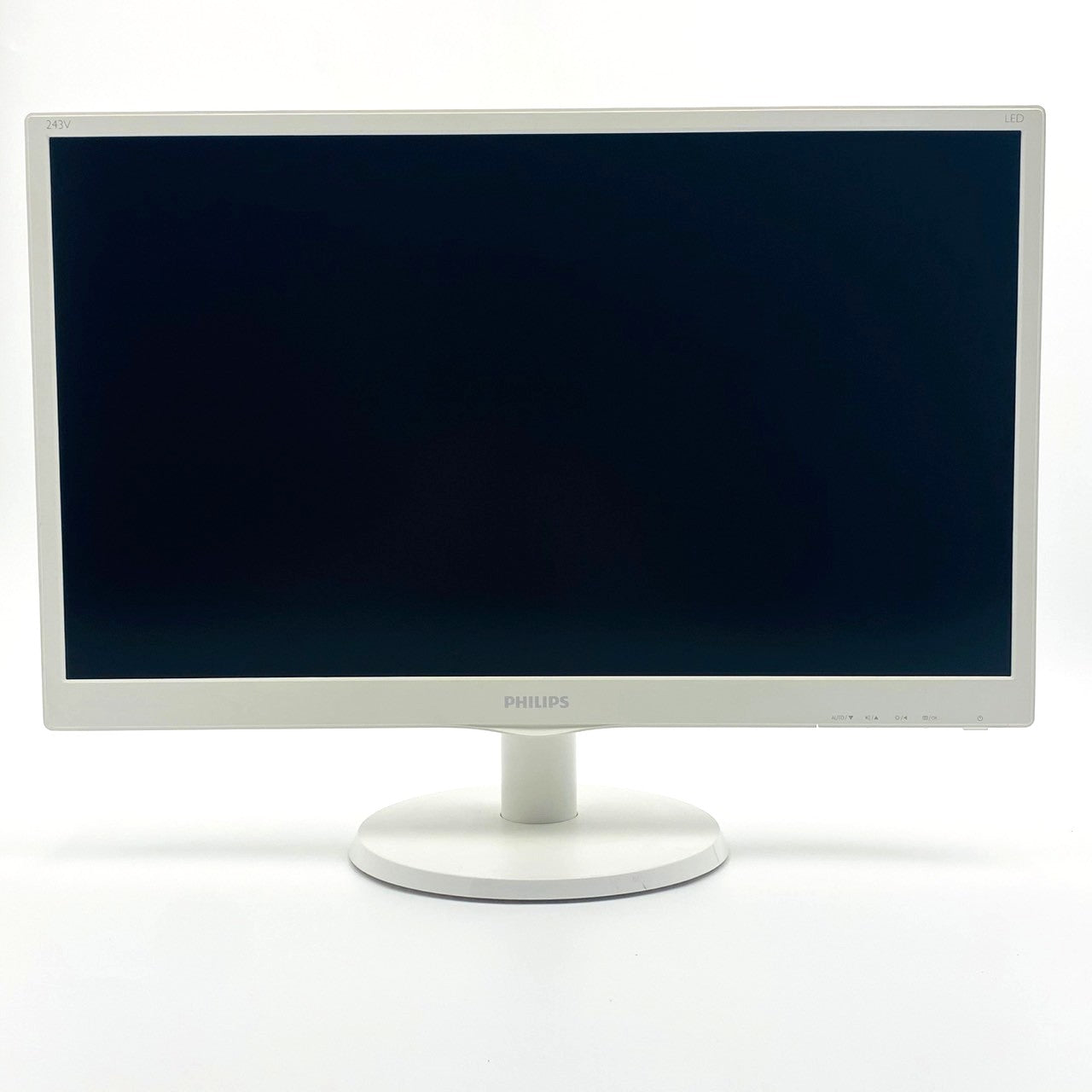 【中古モニター】23.6インチ メーカー PHILIPS 型番 243V5QHAWA-11 入力端子 DVI D-Sub HDMI 解像度 1920x1080 Cランク 中古 液晶 モニター PC ディスプレイ