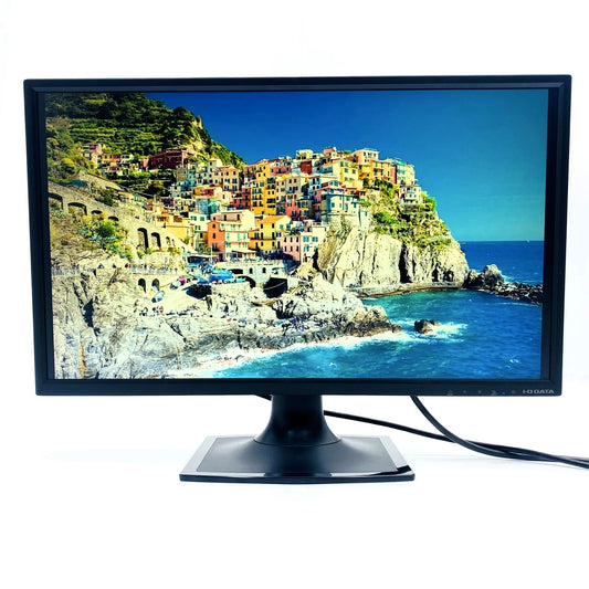 【中古モニター】23.8インチ メーカー I-O DATA 型番 LCD-AD243EDSB 入力端子 D-Sub DVI 解像度 1920x1080 Aランク 中古 液晶 モニター PC ディスプレイ